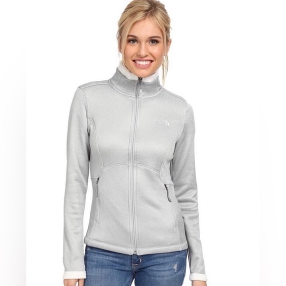 The North Face Agave Full Zip Jacket Zip Mock Neck Pink SZ S - Picture 4 of 11